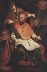 Maximilian Christoph von Rodt, mit Allegorie des Papsttums
